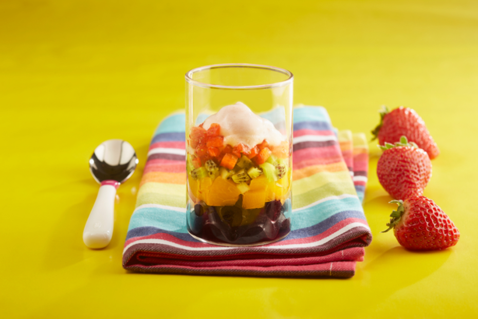 Cooking activity: Rainbow Fruit Cup with Maple Clouds