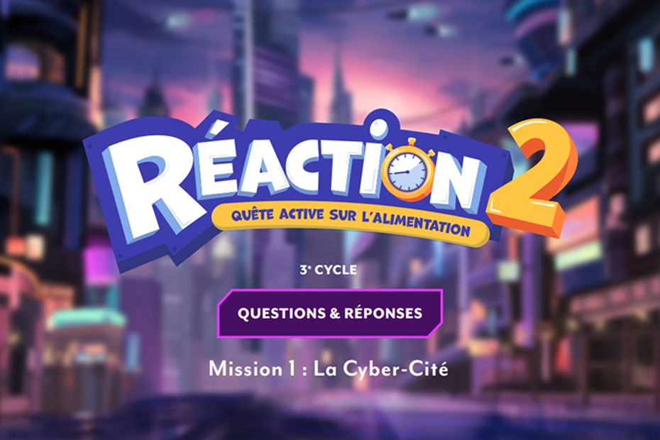 Réaction 2: Questions and answers